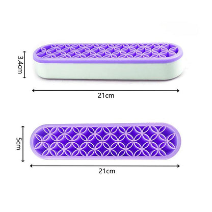 Silicone Brush Holder and Makeup Brush Organizer