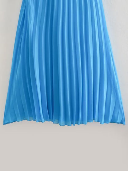 2023 Summer Women's Dress with Ruffled Neckline