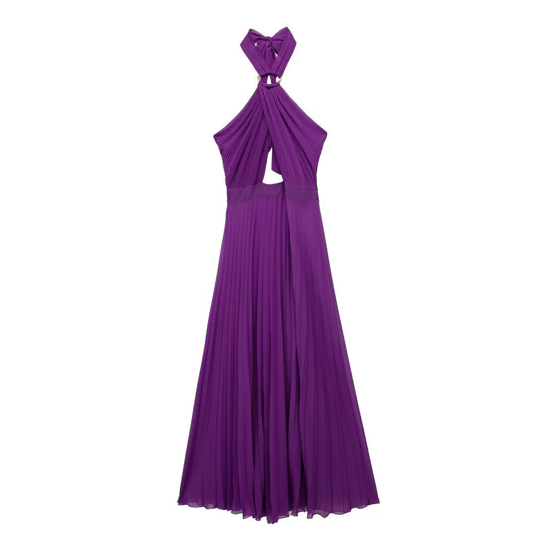 2023 Summer Women's Dress with Ruffled Neckline