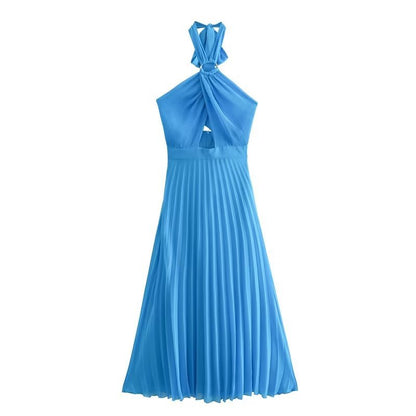 2023 Summer Women's Dress with Ruffled Neckline
