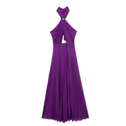 2023 Summer Women's Dress with Ruffled Neckline